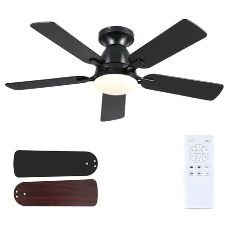 Flush Mount Ceiling Fans With Lights 1