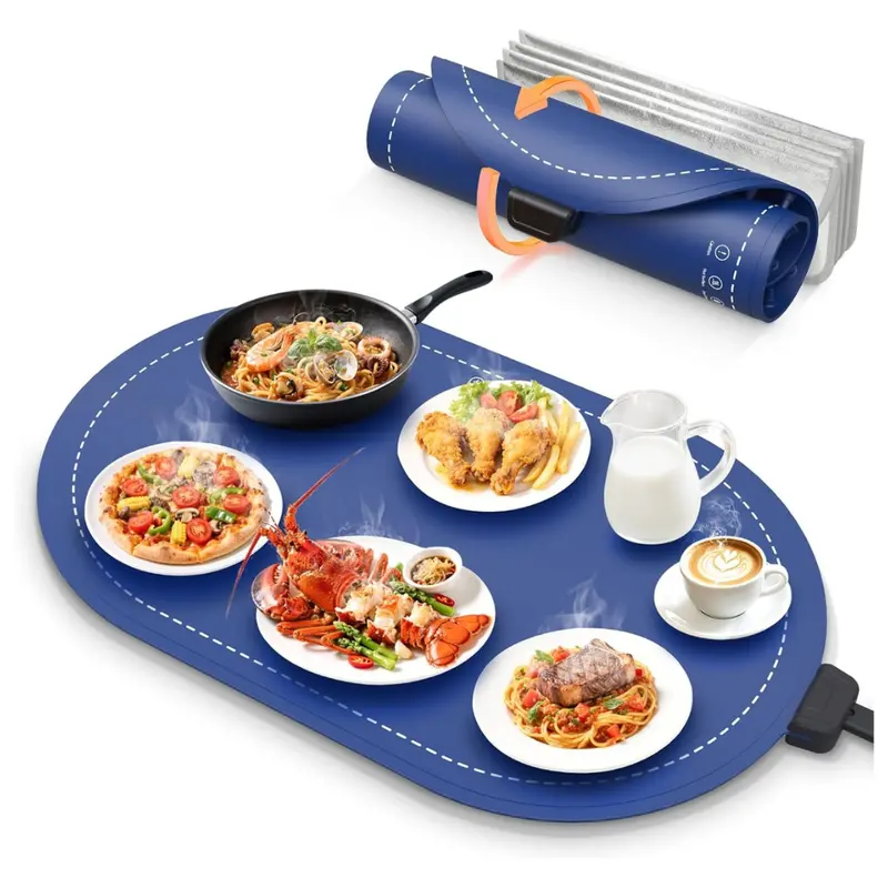 Foldable Silicone Food Warming Mat 1