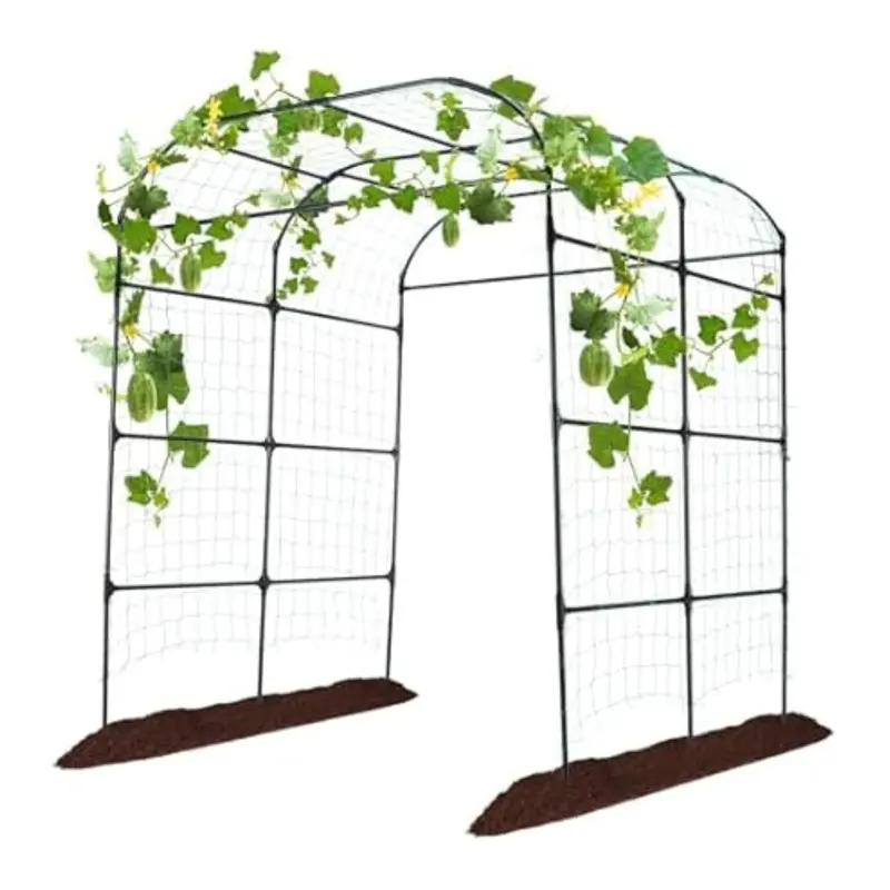 Follook Garden Arch Climbing Plants Outdoor Cucumber Trellis 1