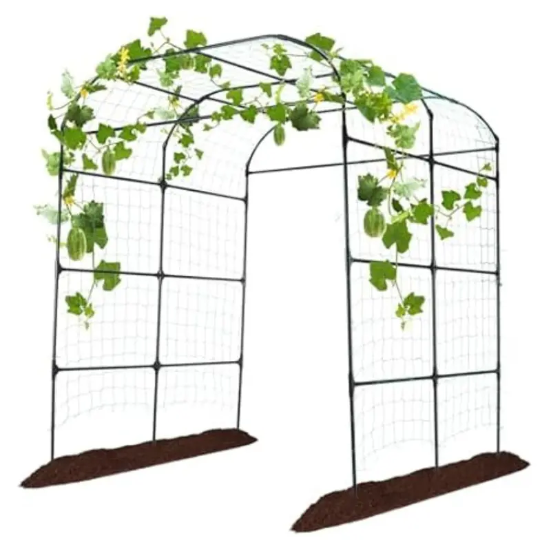 Follook Garden Arch Climbing Plants Outdoor Cucumber Trellis 1