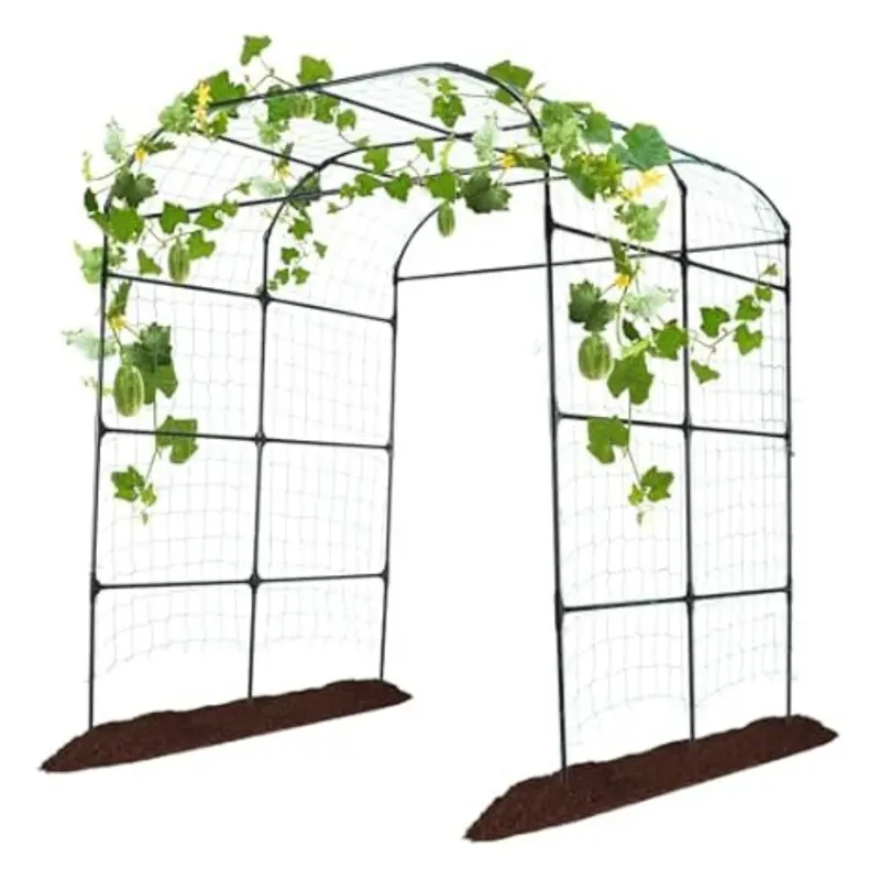 Follook Garden Arch Climbing Plants Outdoor Cucumber Trellis 1