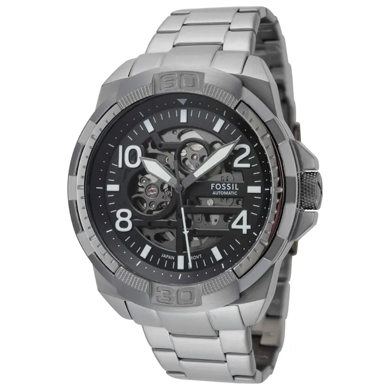 Fossil Bronson Men's 48Mm Automatic Watch W/ Black Dial 1