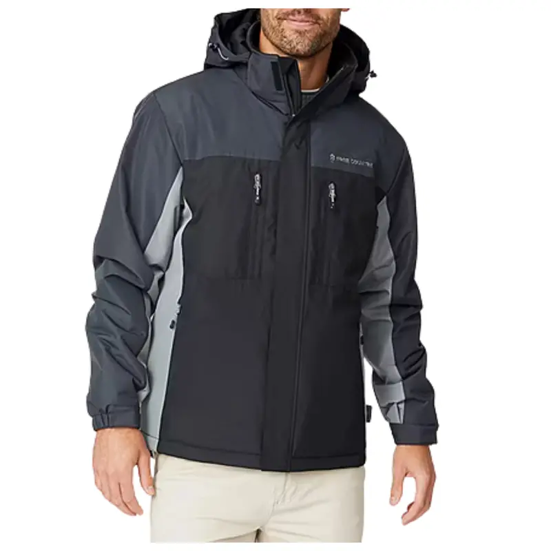Free Country Men's Water Resistant Midweight Hooded Ski Jacket 1