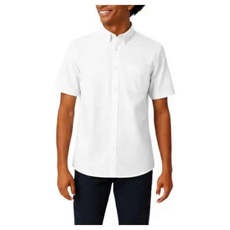 French Toast Men's Short Sleeve Poplin Dress Shirt 1