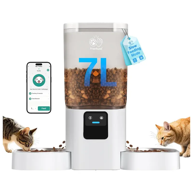 Frienhund Dual Automatic Pet Feeder With App Control & 5G Wifi 1