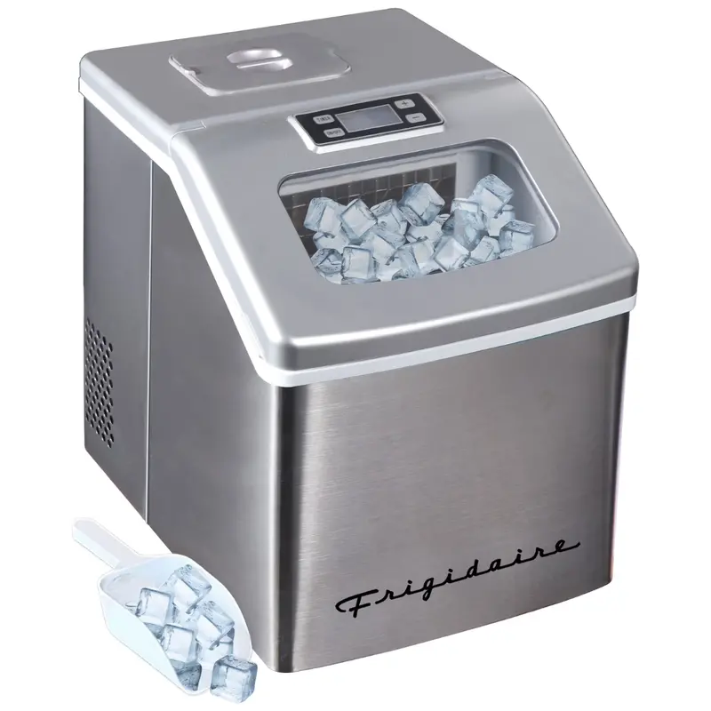 Frigidaire 40 Lbs Extra Large Stainless Steel Clear Ice Maker 1