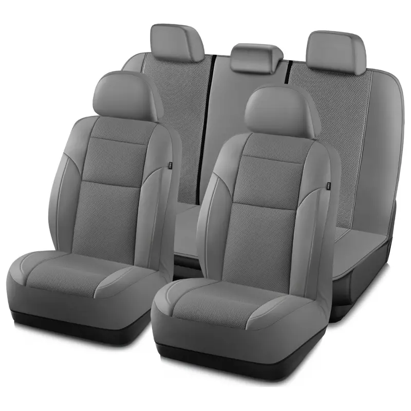 Front And Rear Leather Mesh Car Cover Full Set 1