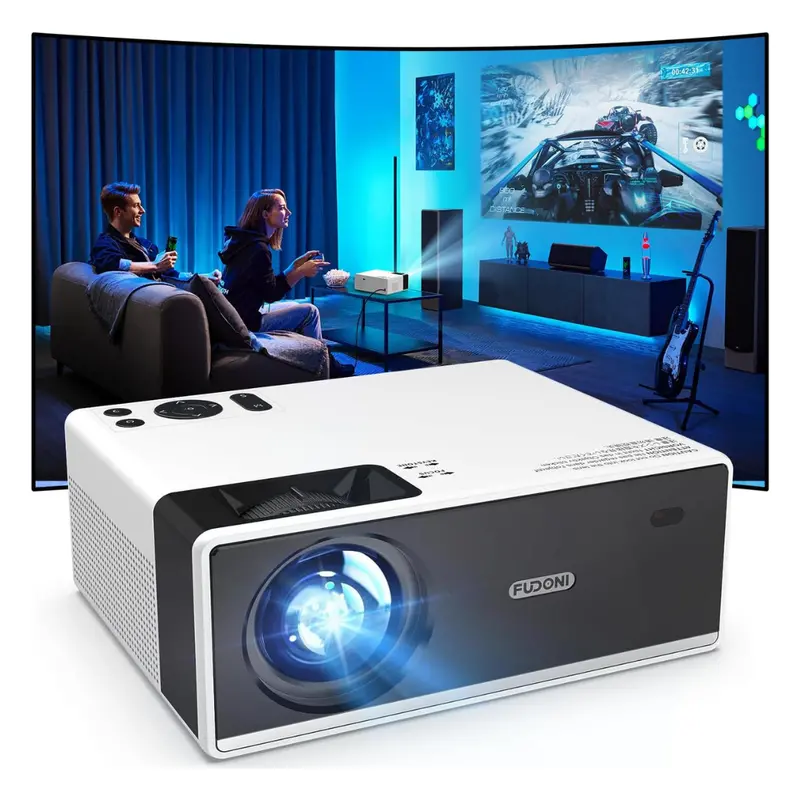 Fudoni 2023 Upgraded 400 Ansi-Lumens Home Theater Projector 1