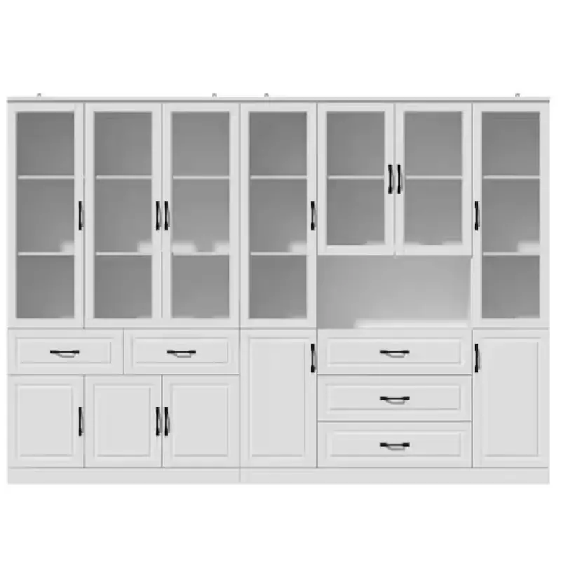 Fufu&Gaga 19-Shelf Wood Standard Bookcase With Adjustable Shelves 1