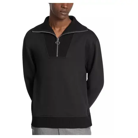 Funnel Neck Quarter Zip Sweatshirt 1