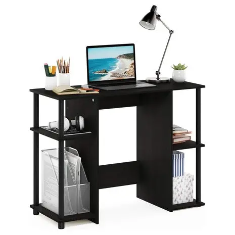 Furinno 38.4” Desk With Side Shelves 1