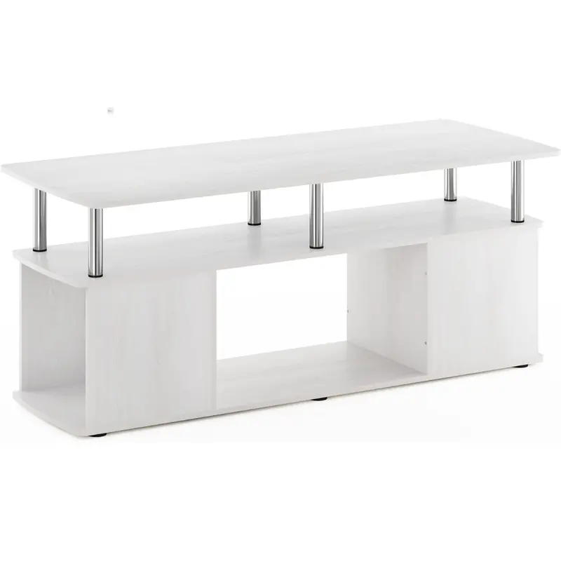 Furinno Jaya 3-Tier Tv Stand W/ Open Shelves For Tvs Up To 50" 1