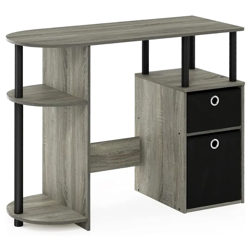 Furinno Jaya 38.4" Wide Gaming Desk With Bin Drawers 1