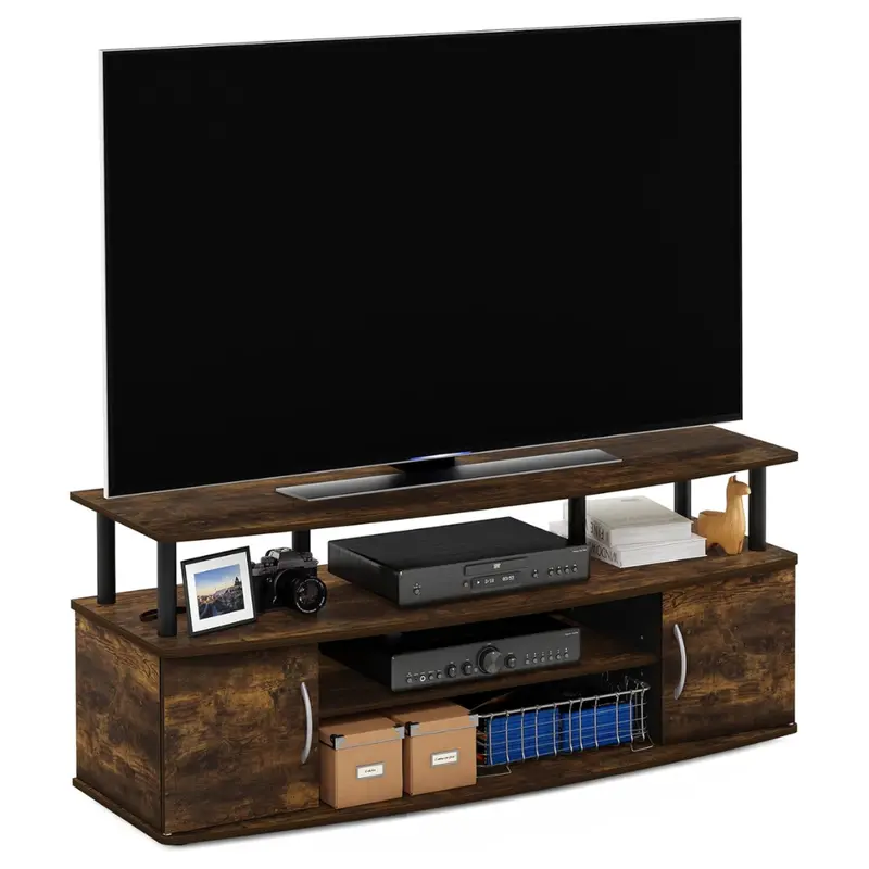 Furinno Jaya Large Entertainment Stand For Tvs Up To 55" 1