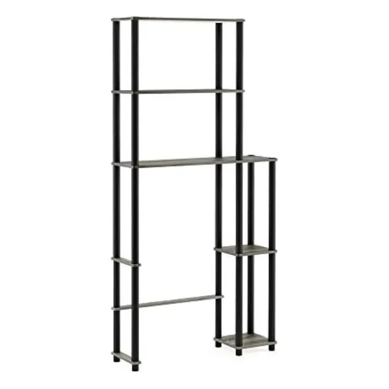 Furinno Turn-N-Tube Over-The-Toilet Storage Rack With 5 Shelves 1