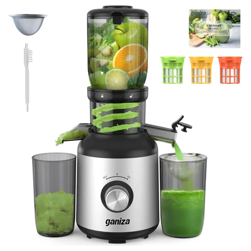 Ganiza Cold Press Juicer Machine W/ 3 Replaceable Filters 1