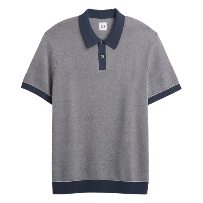 Gap Factory Men's Sweater Polo Shirt (Vintage Navy) 1
