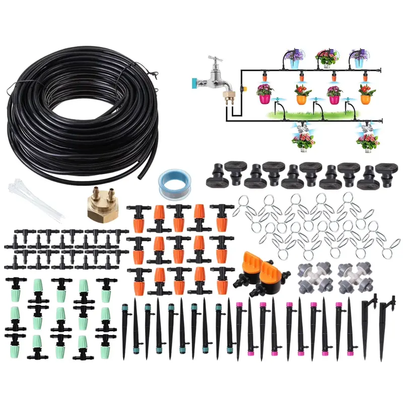 Garden 139-Pack + 164Ft Tubing Hose Drip Irrigation System 1