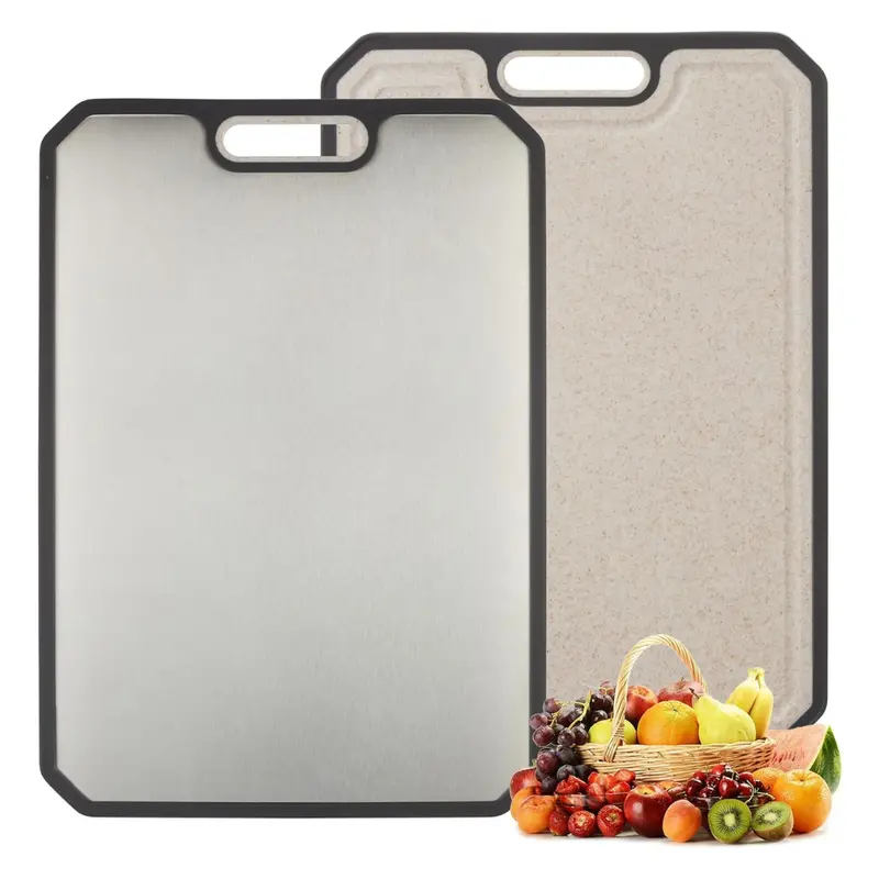 Garvee 15'' X 10'' 304 Stainless Steel Cutting Board With Handle 1