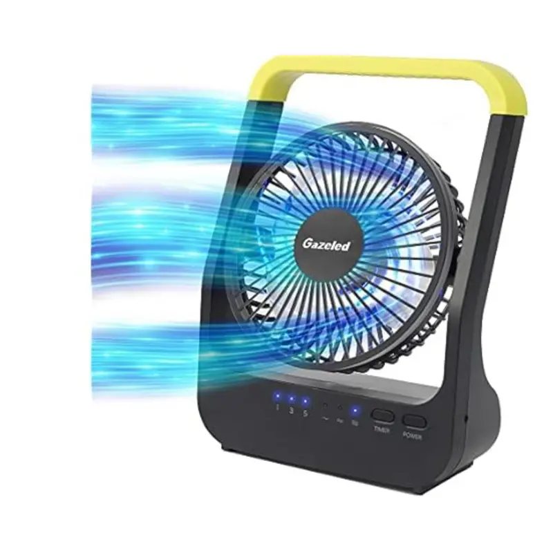 Gazeled F15 5" Battery Powered Portable D-Cell Desk Fan 1