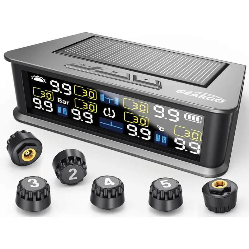 Geargo Solar-Powered Rv Tire Pressure Monitoring System 1