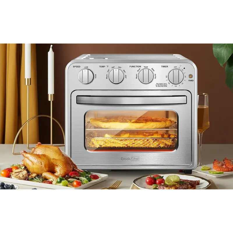 Geek Chef 16Qt Stainless Steel Air Fryer Toaster Oven 1