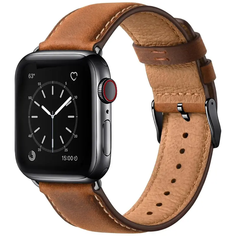 Genuine Leather Bands Compatible With Apple Watch 1