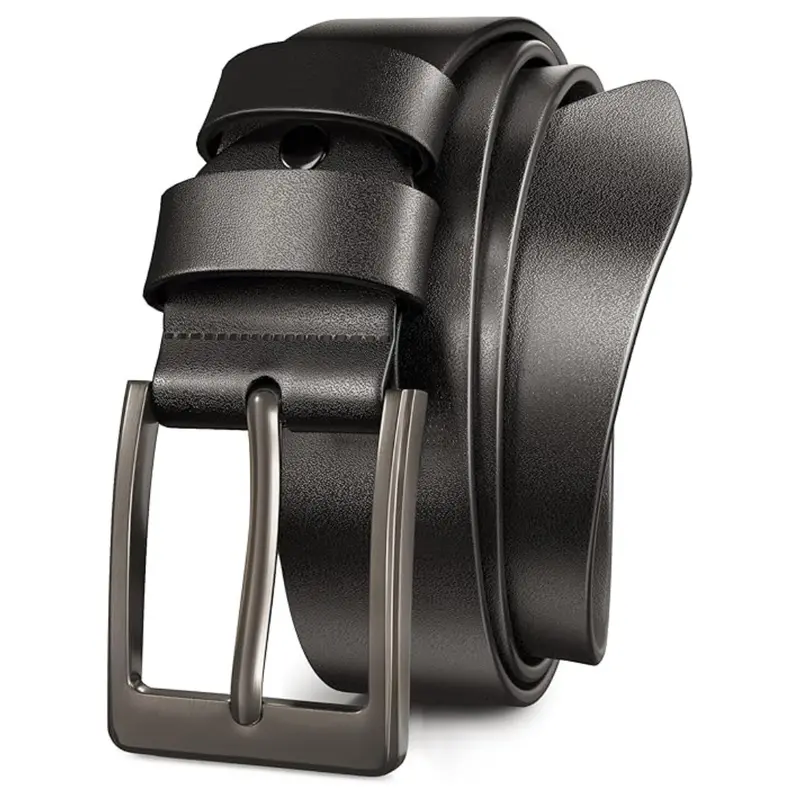 Genuine Leather Dress Black Belts 1