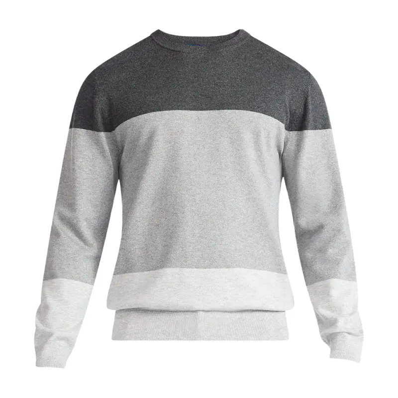 George Men's And Big Men's Colorblock Crewneck Sweater 1