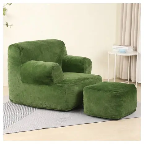 Giant Bean Bag Chair With Ottoman 1