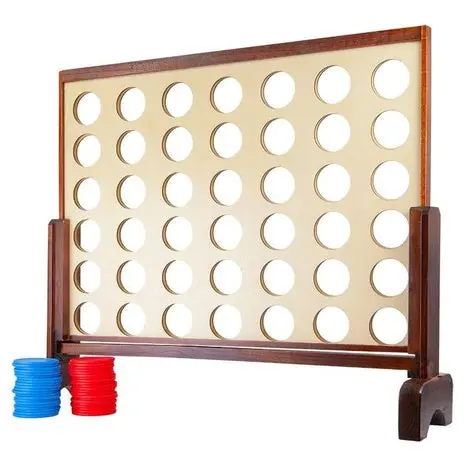 Giant Wooden Four-In-A-Row 1