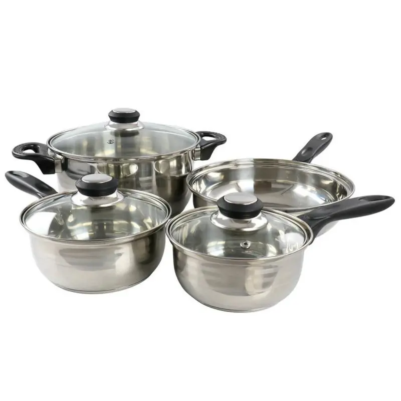Gibson Home Lybra 7-Pc Polished Steel Cookware Set 1