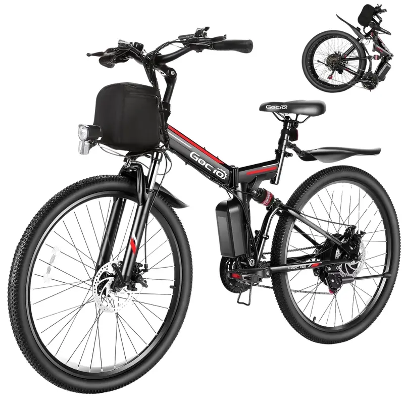 Gocio 500W 26" Adult Electric Bicycles Foldable Ebike 1