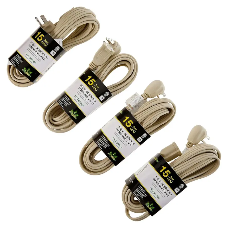 Gogreen Power Inc. G-25615-4 14/3 15' Appliance Extension Cord 1