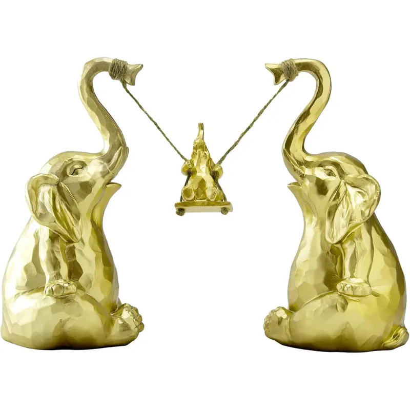 Gold Room Decor Elephant Statue 1