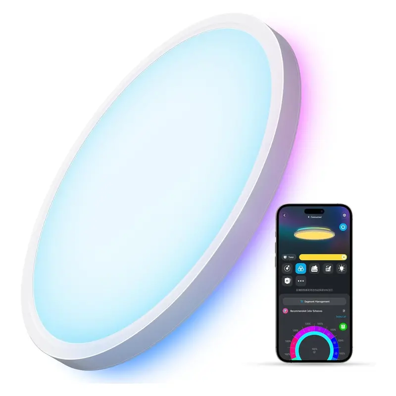 Govee 12" Smart Rgbic Led Ceiling Light Fixture 1