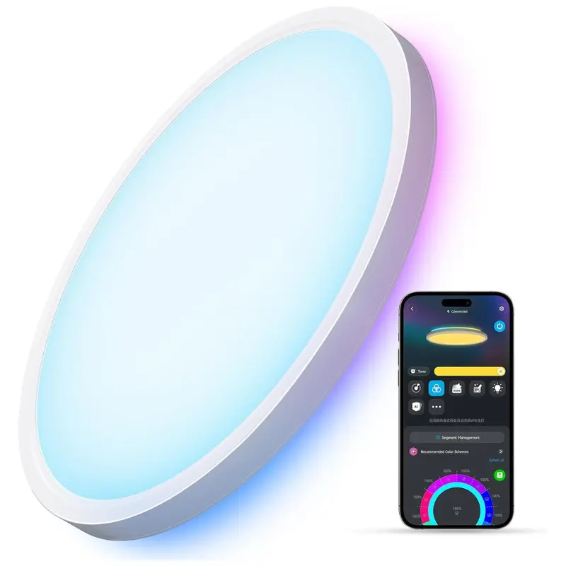 Govee 12" Smart Rgbic Led Ceiling Light Fixture 1