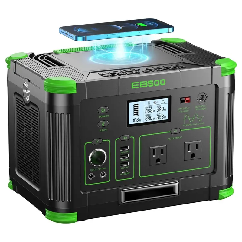 Grecell 500W 519Wh/140400Mah Solar Power Station 1