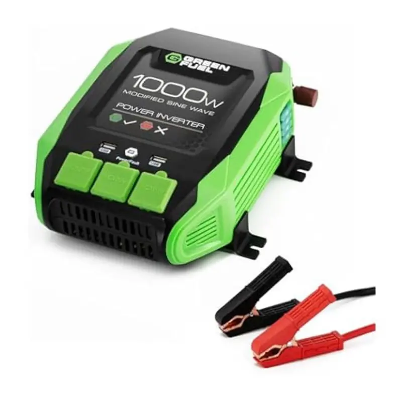 Green Fuel 1000W Power Inverter 12V Dc To 120V Ac With Usb 1