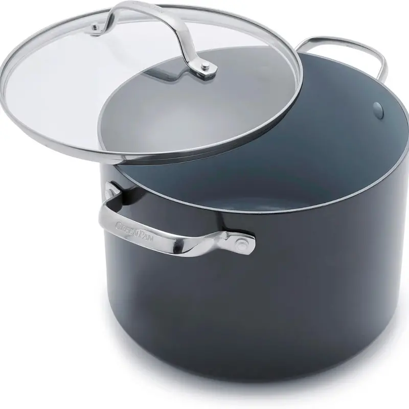 Greenpan Valencia Pro Nonstick 8Qt Stock Pot With Lid 1