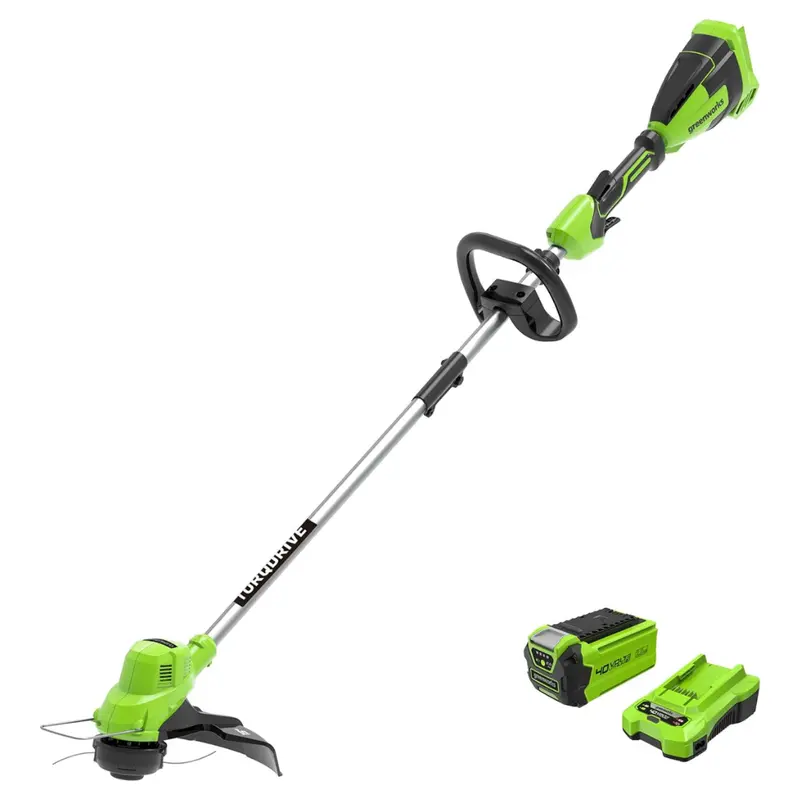 Greenworks 40V 15" Cordless String Trimmer W/ 2.0Ah Battery & Charger 1