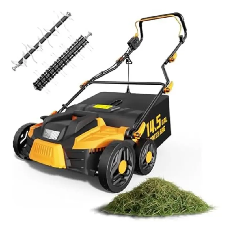 Grelawner 15.5 Amp 16" Electric Dethatcher And Scarifier (4 Colors) 1