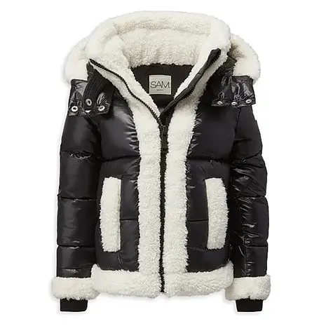 Grls' Faux Fur Trimmed Jacket 1