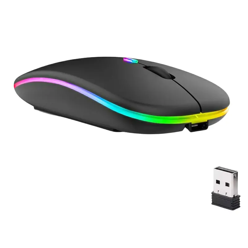Guiheng Led Dual Mode Silent Slim Laptop Wireless Mouse 1
