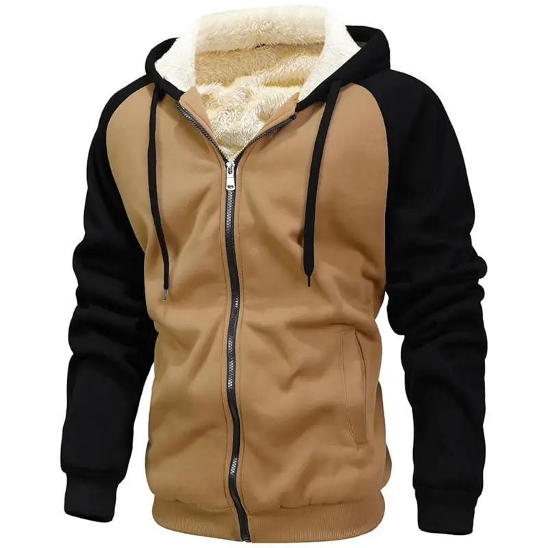 Gxamoy Men's Winter Fleece Heavyweight Full Zip Hoodies (Various) 1