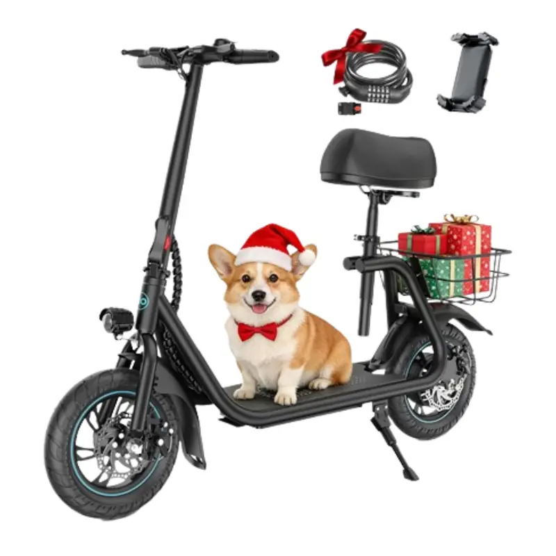 Gyroor 450W 20Miles 15Mph Motor Electric Scooter With Seat 1