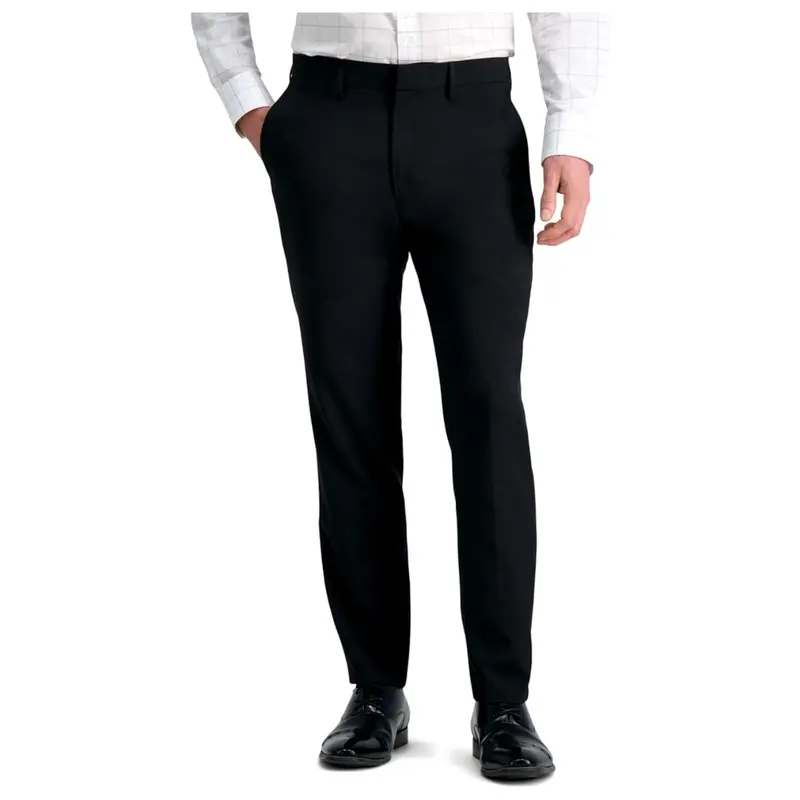 Haggar Mens Smart Wash With Repreve Slim Fit Stretch Machine Washable Suit Pants 1