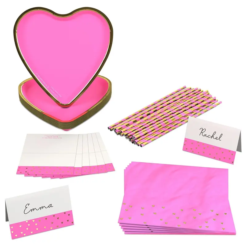 Hallmark Crayola Color Pop Party Supplies Sets (12 Paper Plates, 12 Paper Straws, 12 Place Cards, 24 Napkins) 1