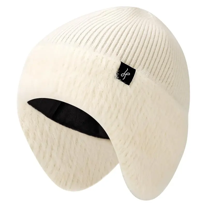 Hamuni Unisex Winter Fleece-Lined Beanie With Earflaps 1