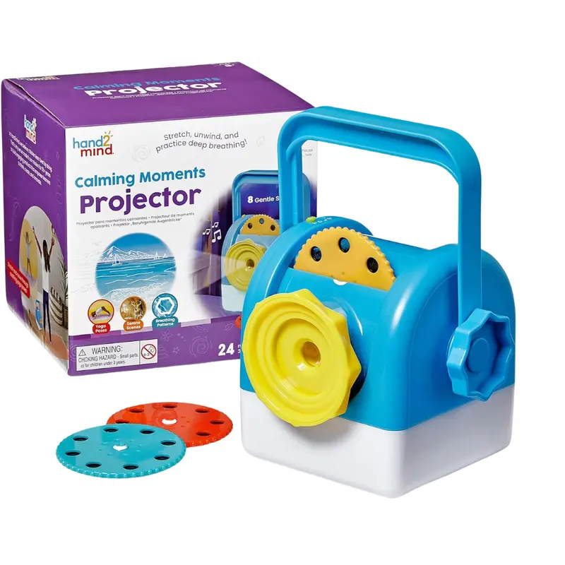 Hand2mind Calming Moments Projector W/ Kids Night Light & Mindfulness Tool 1